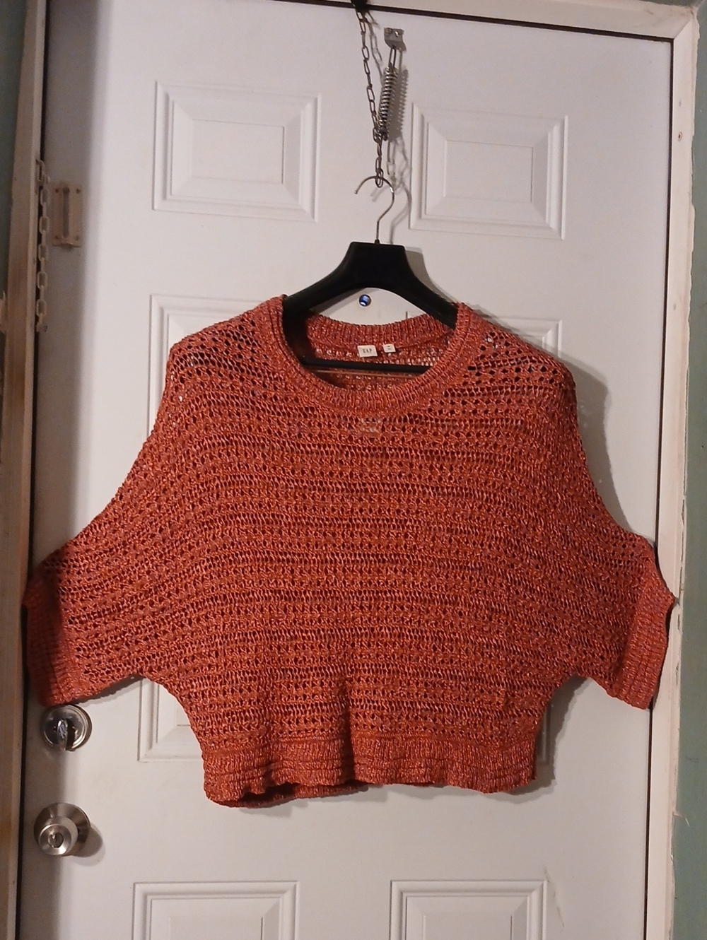 Gap Open-Knit Red Women's Sweater Top